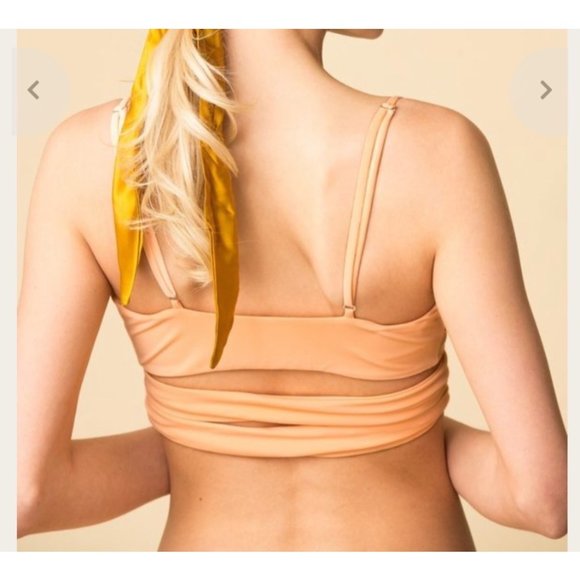MARA HOFFMAN Mila appeal size medium bikini wrap top - Picture 2 of 5